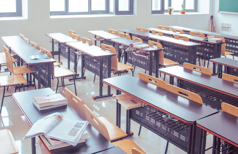 Student studying
